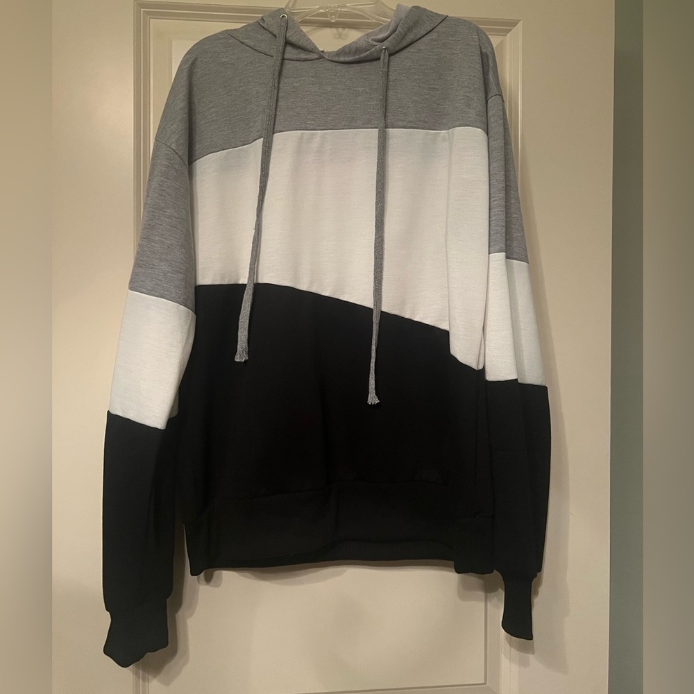 color block hoodie